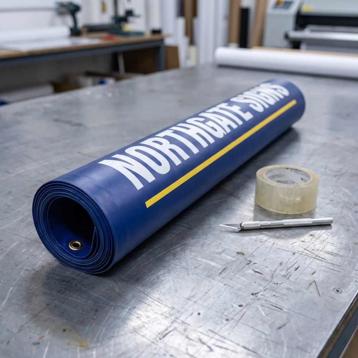 StoreWise pvc banner rolled